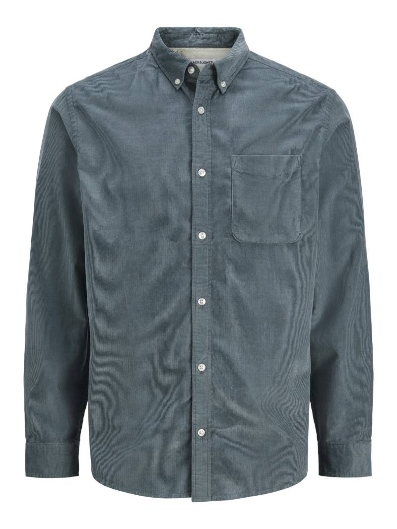 JACK&JONES - JJECLASSIC CORD SHIRT L/S SN stormy weather - Gr. - S von JACK&JONES