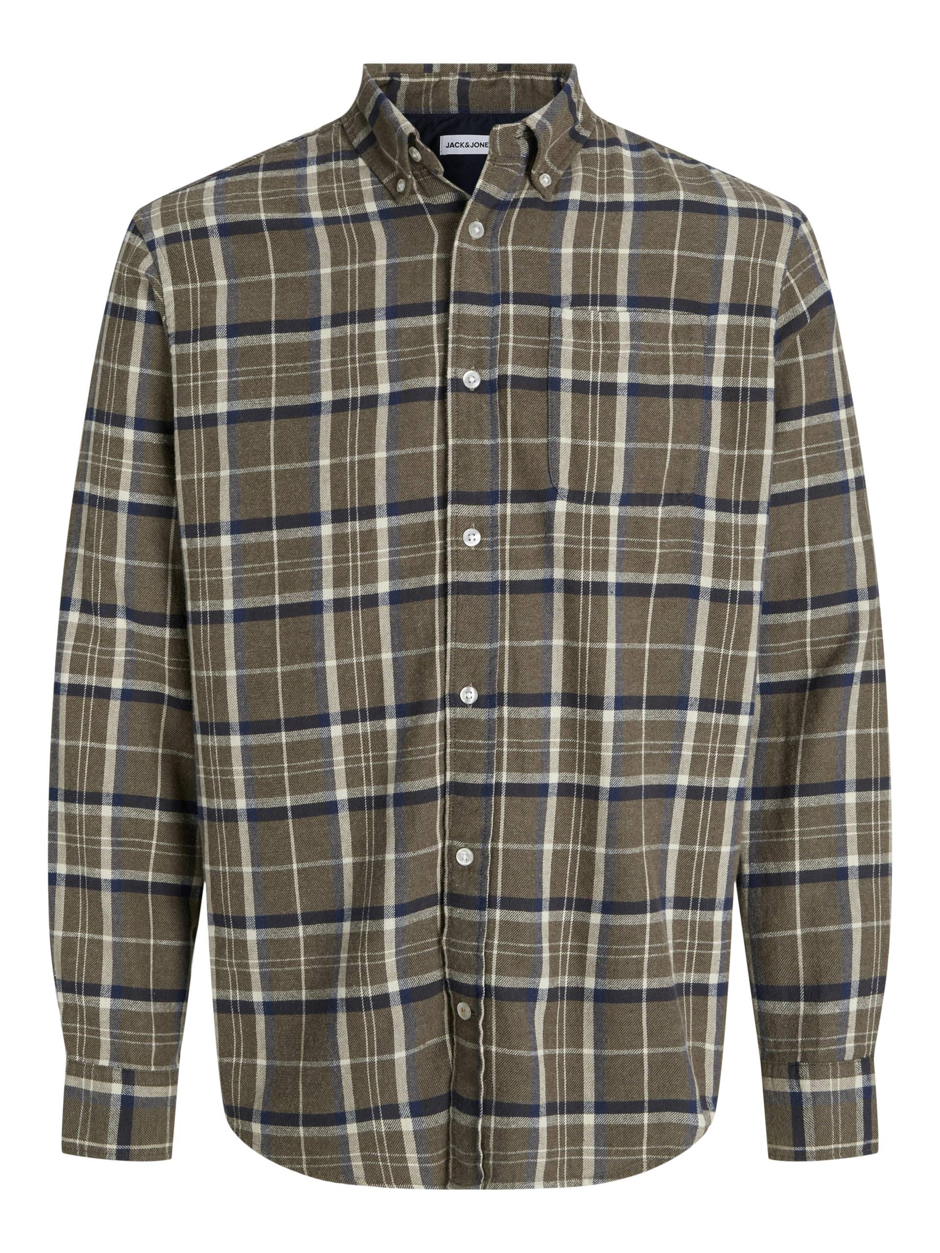 JACK&JONES - JJECLASSIC FLANNEL CHECK SHIRT LS SN - Gr. - L von JACK&JONES