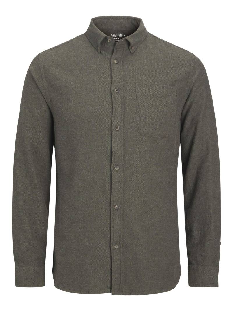 JACK&JONES - JJECLASSIC MELANGE SHIRT LS NOOS rosin - Gr. - M von JACK&JONES