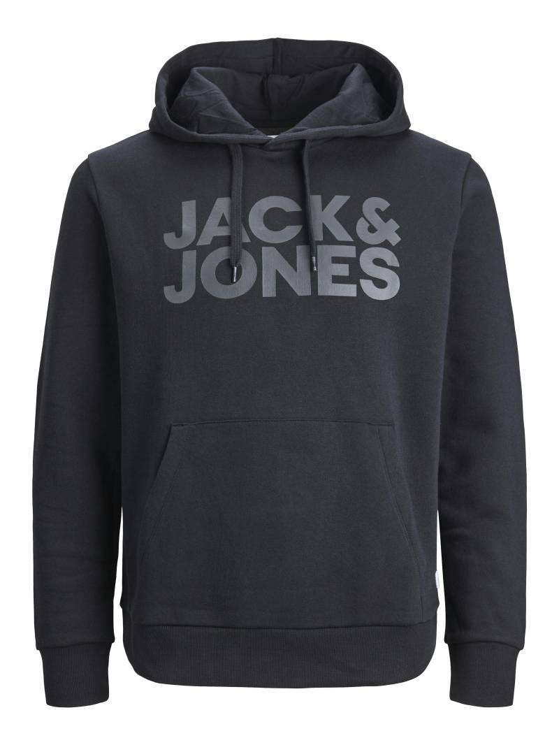 JACK&JONES - JJECORP LOGO SWEAT HOOD NOOS black - Gr. - XXL von JACK&JONES