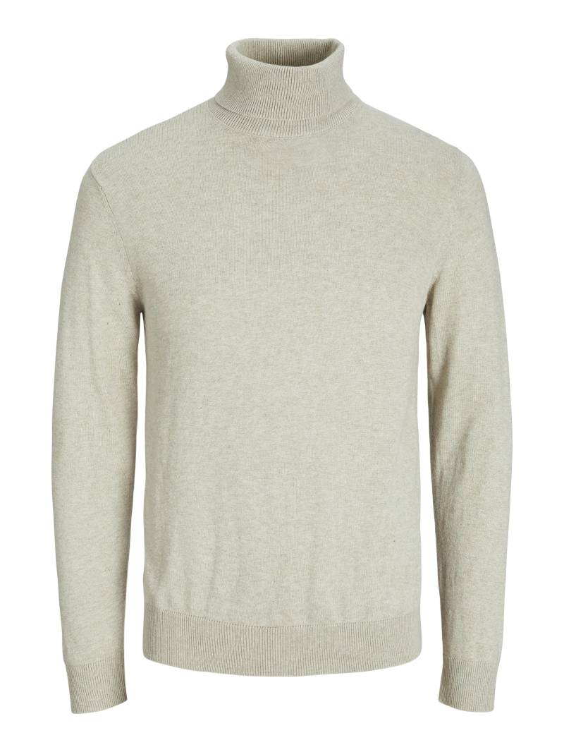 JACK&JONES - JJEEMIL KNIT ROLL NECK NOOS oatmeal - Gr. - L von JACK&JONES