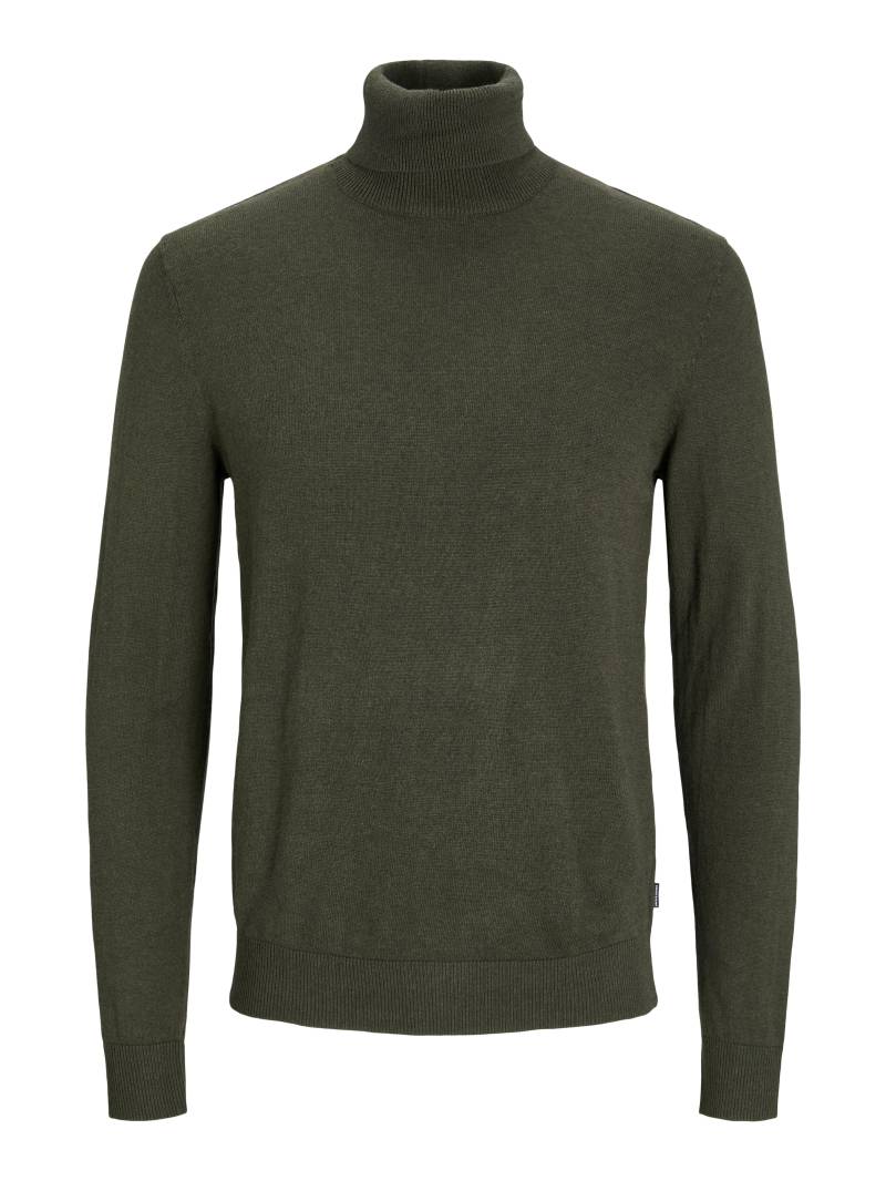 JACK&JONES - JJEEMIL KNIT ROLL NECK NOOS olive night - Gr. - S von JACK&JONES