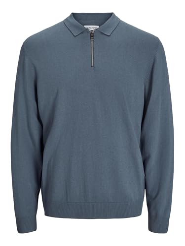 JACK & JONES JJEEMIL Knit Polo Half Zip LS NOOS von JACK & JONES