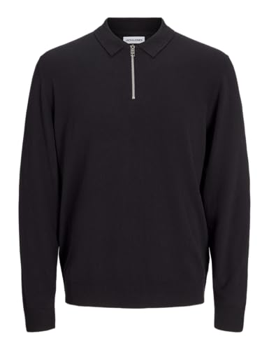 JACK & JONES JJEEMIL Knit Polo Half Zip LS NOOS von JACK & JONES
