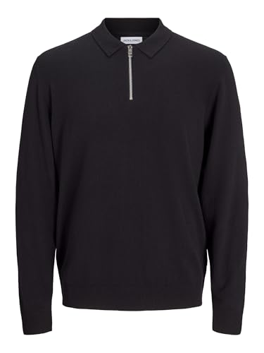 JACK & JONES JJEEMIL Knit Polo Half Zip LS NOOS von JACK & JONES
