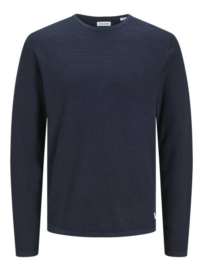 JACK&JONES - JJEGREG KNIT CREW NECK SN navy blazer - Gr. - M von JACK&JONES