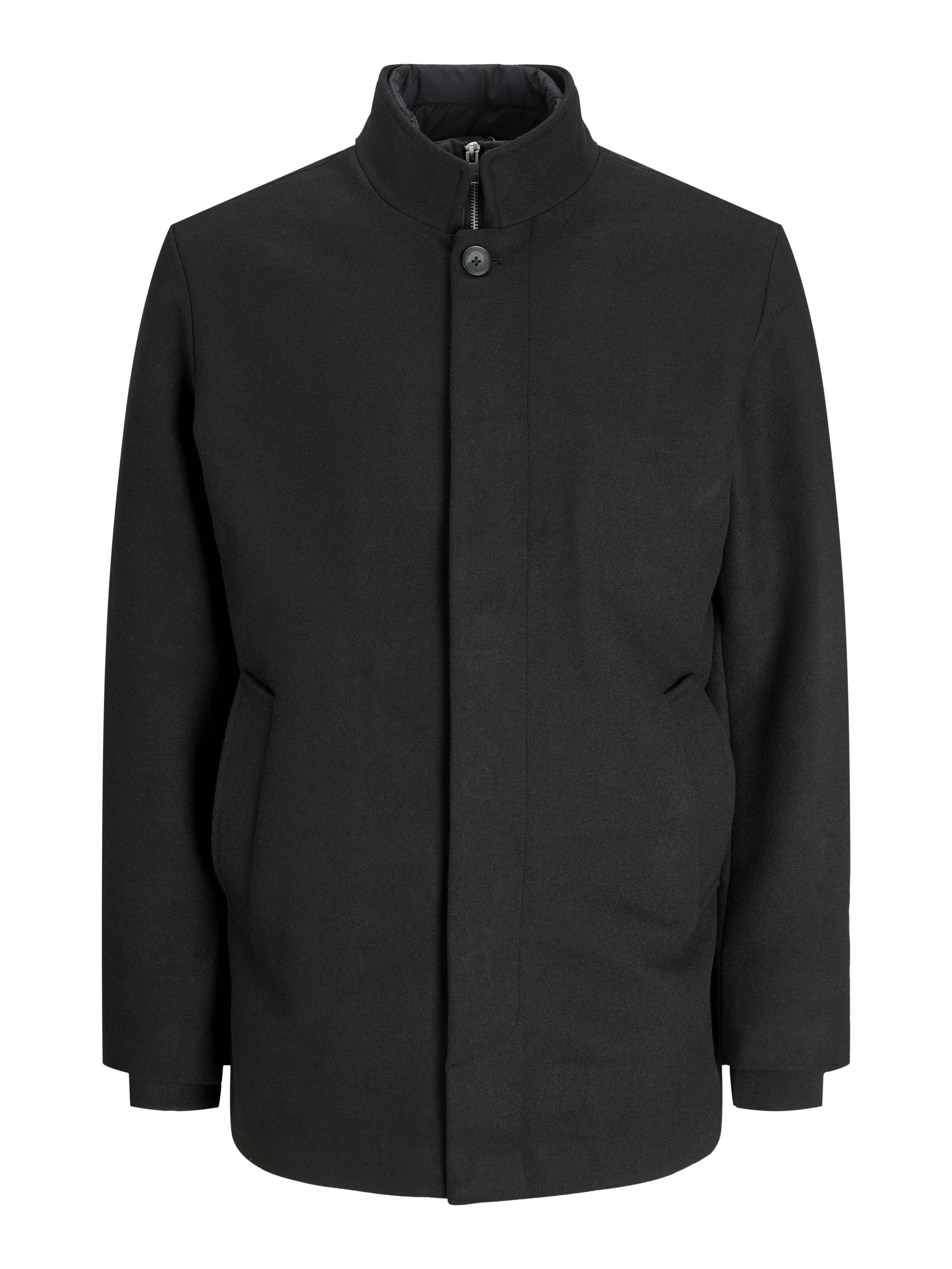 JACK&JONES - JJEHARRISON WOOL BLEND JACKET SN black - Gr. - M von JACK&JONES