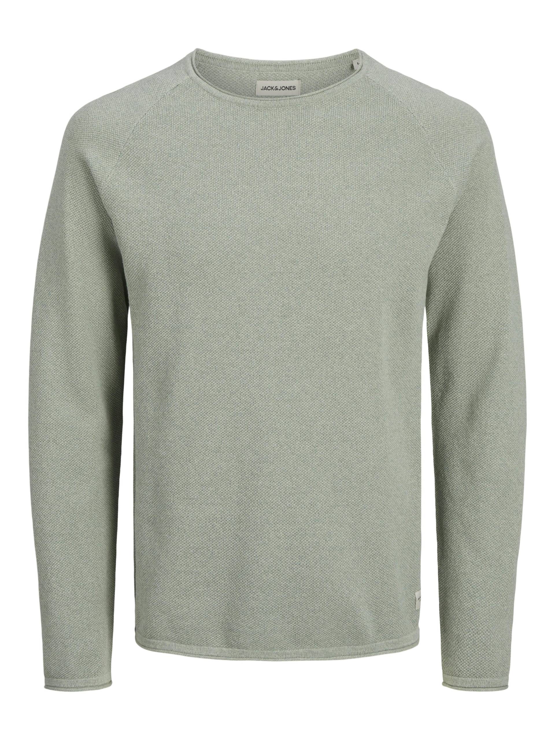 JACK&JONES - JJEHILL KNIT CREW NECK NOOS iceberg green - Gr. - S von JACK&JONES