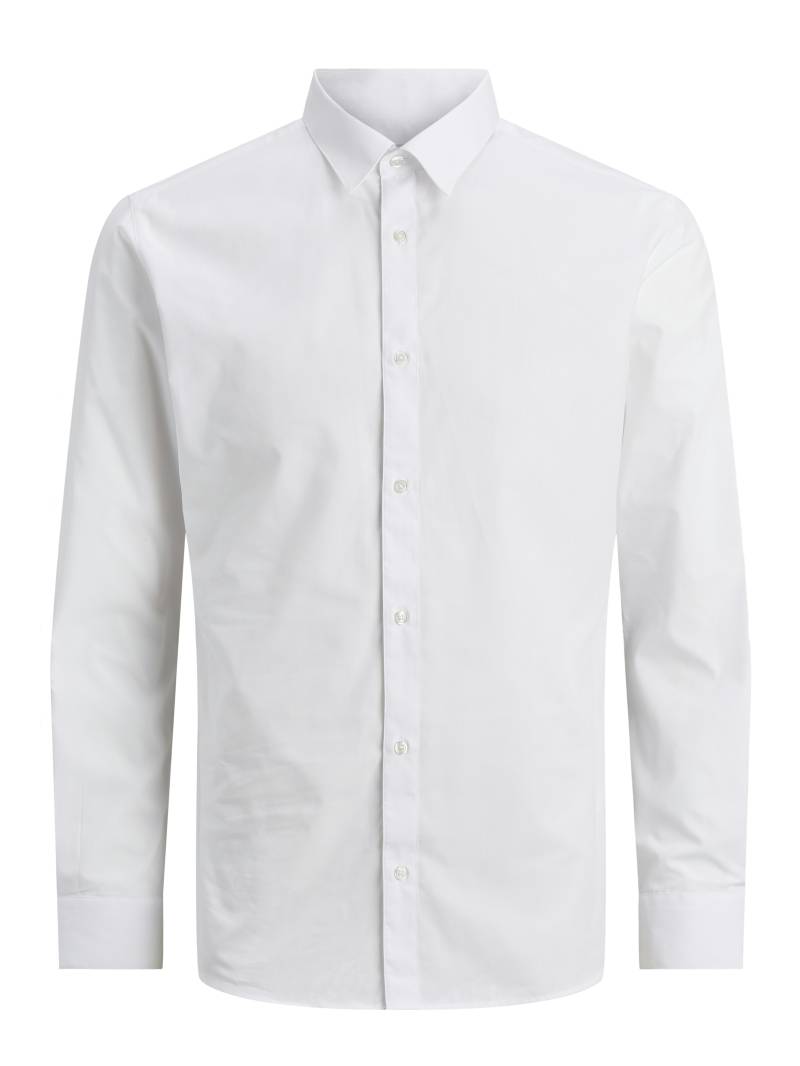 JACK&JONES - JJEJOE SHIRT LS PLAIN NOOS white - Gr. - M von JACK&JONES