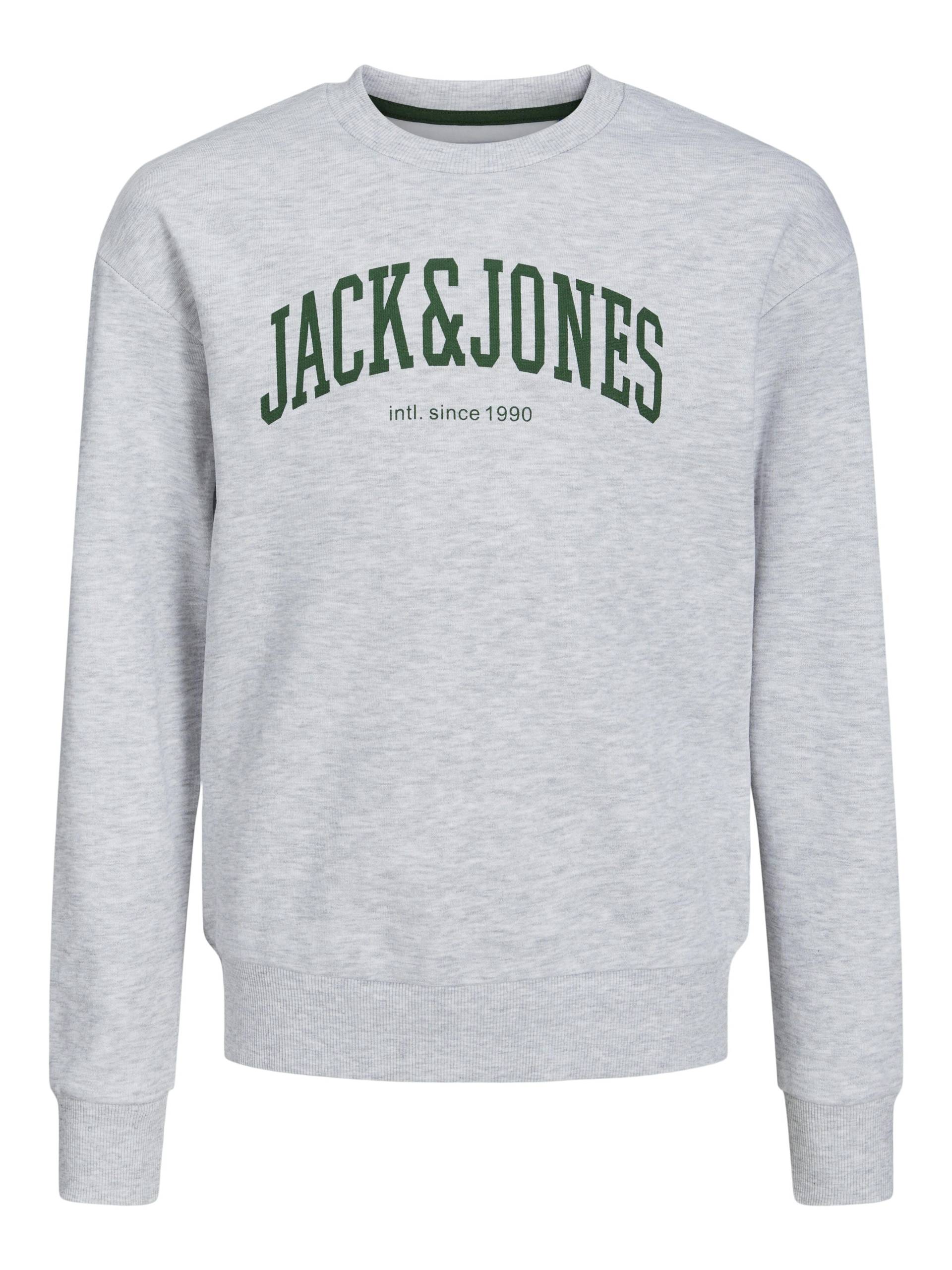 JACK&JONES - JJEJOSH SWEAT CREW NECK NOOS JNR white melange - Gr. - 152 von JACK&JONES