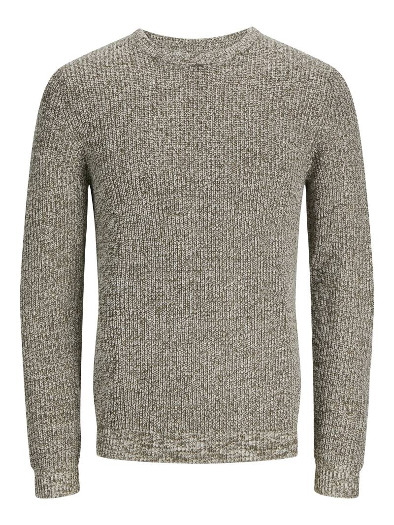 JACK&JONES - JJELEWIS KNIT CREW NECK SN moonbeam - Gr. - M von JACK&JONES