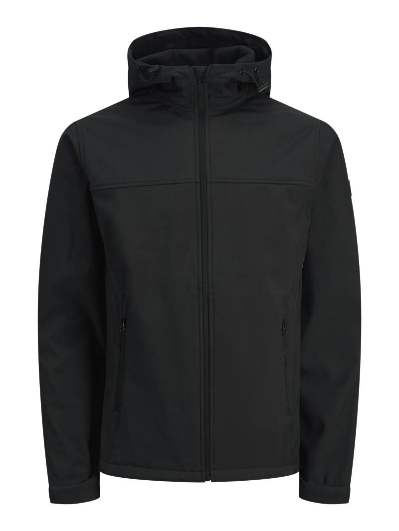 JACK&JONES - JJEMARVIN HOOD SOFTSHELL NOOS black - Gr. - L von JACK&JONES