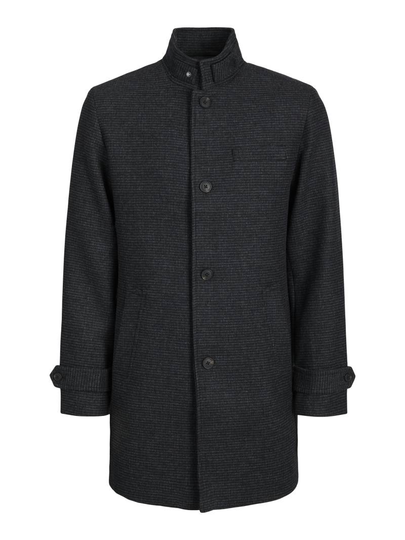 JACK&JONES - JJEMELTON WOOL BLEND COAT SN dark grey melange - Gr. - S von JACK&JONES