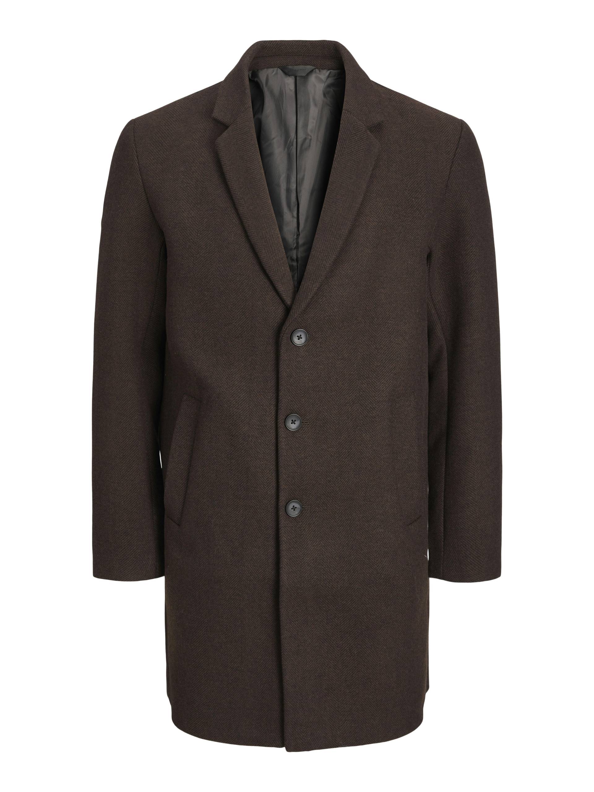JACK&JONES - JJEMORRISON WOOL COAT SN seal brown - Gr. - XL von JACK&JONES