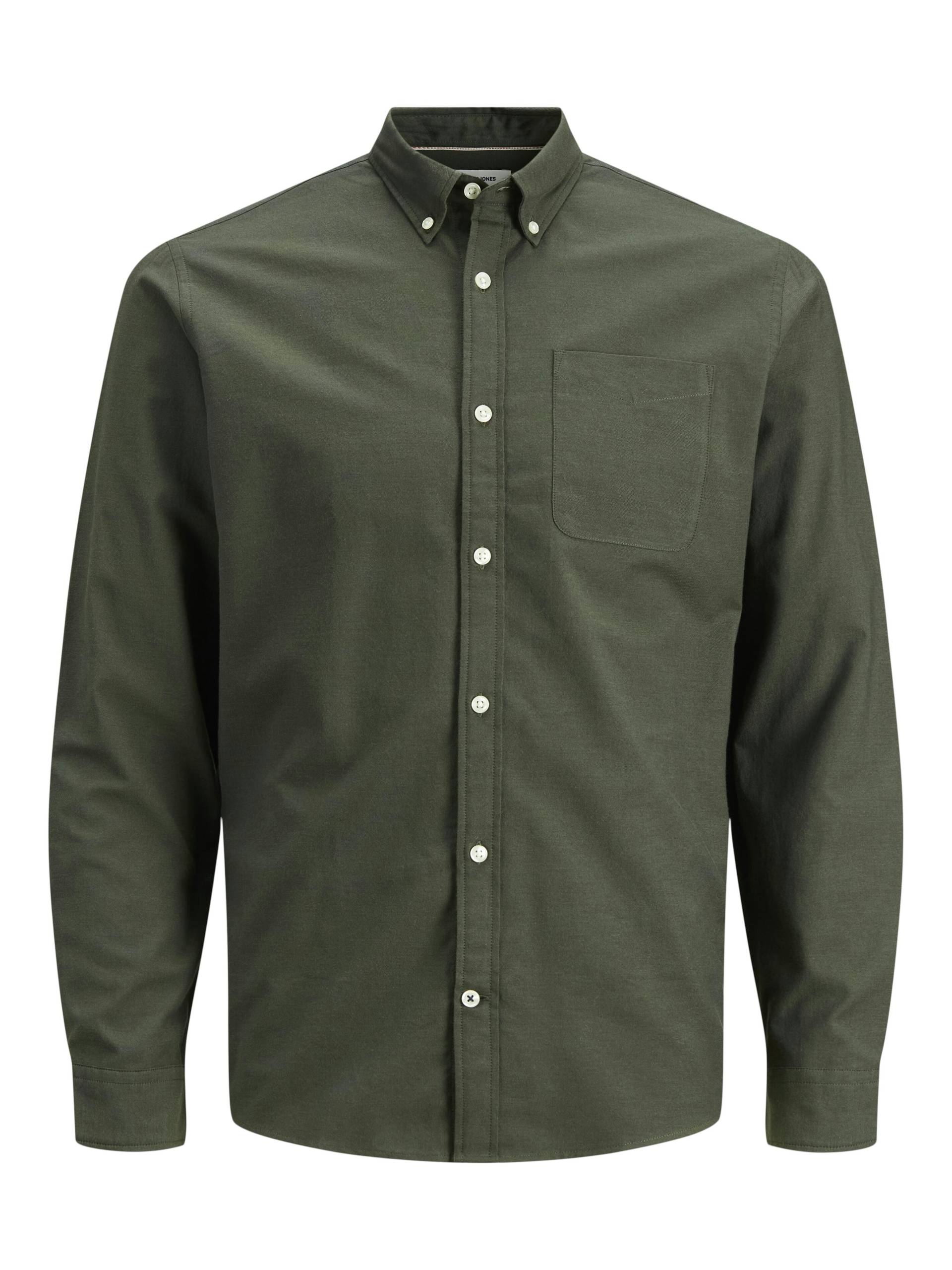 JACK&JONES - JJEOXFORD SHIRT LS NOOS forest night - Gr. - M von JACK&JONES