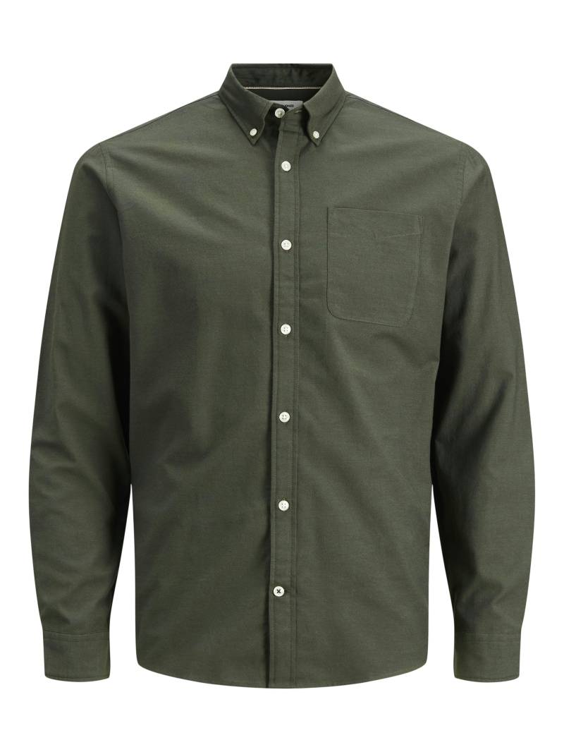 JACK&JONES - JJEOXFORD SHIRT LS NOOS forest night - Gr. - XL von JACK&JONES