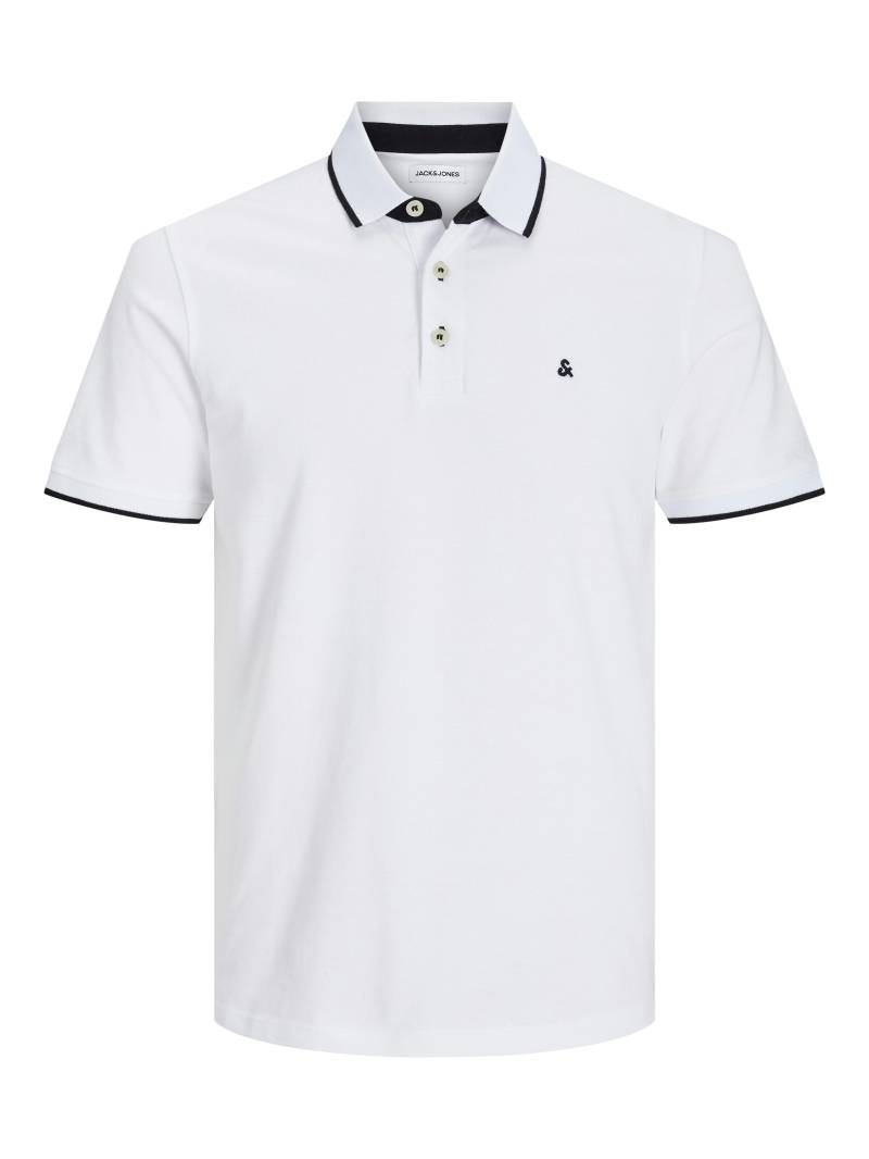 JACK&JONES - JJEPAULOS POLO SS NOOS white - Gr. - XL von JACK&JONES
