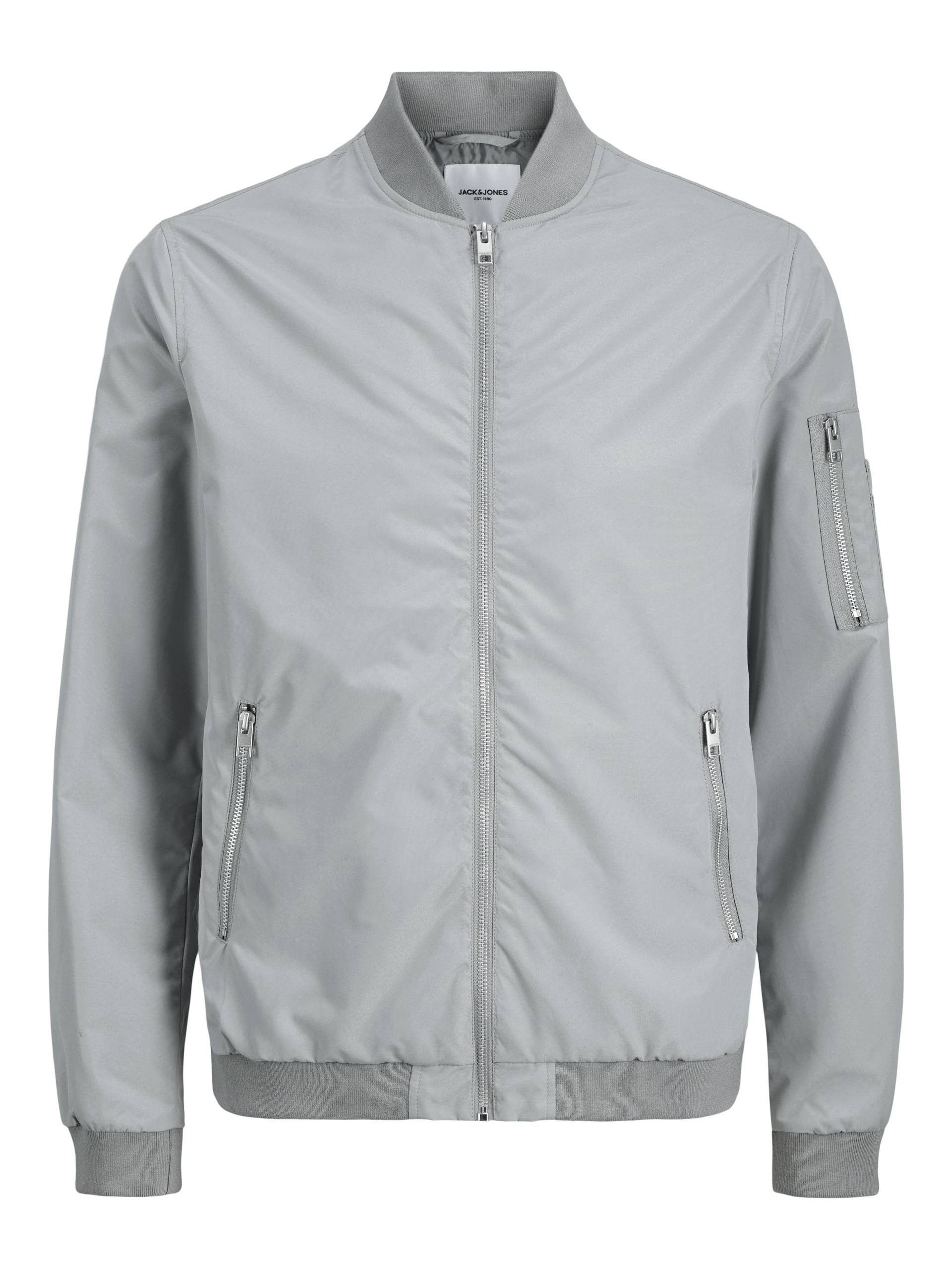 JACK&JONES - JJERUSH BOMBER NOOS ultimate grey - Gr. - S von JACK&JONES