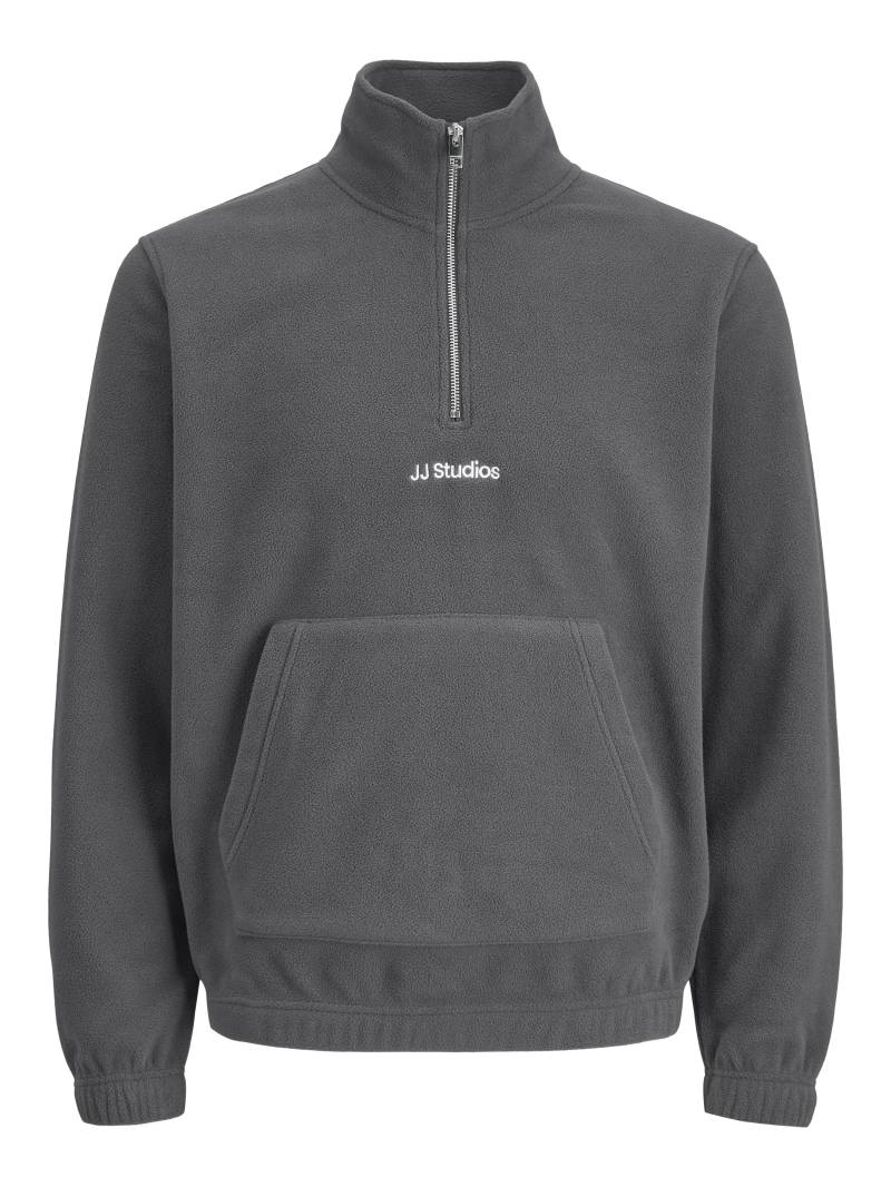 JACK&JONES - JJESOHO HALF ZIP FLEECE SN castlerock - Gr. - S von JACK&JONES