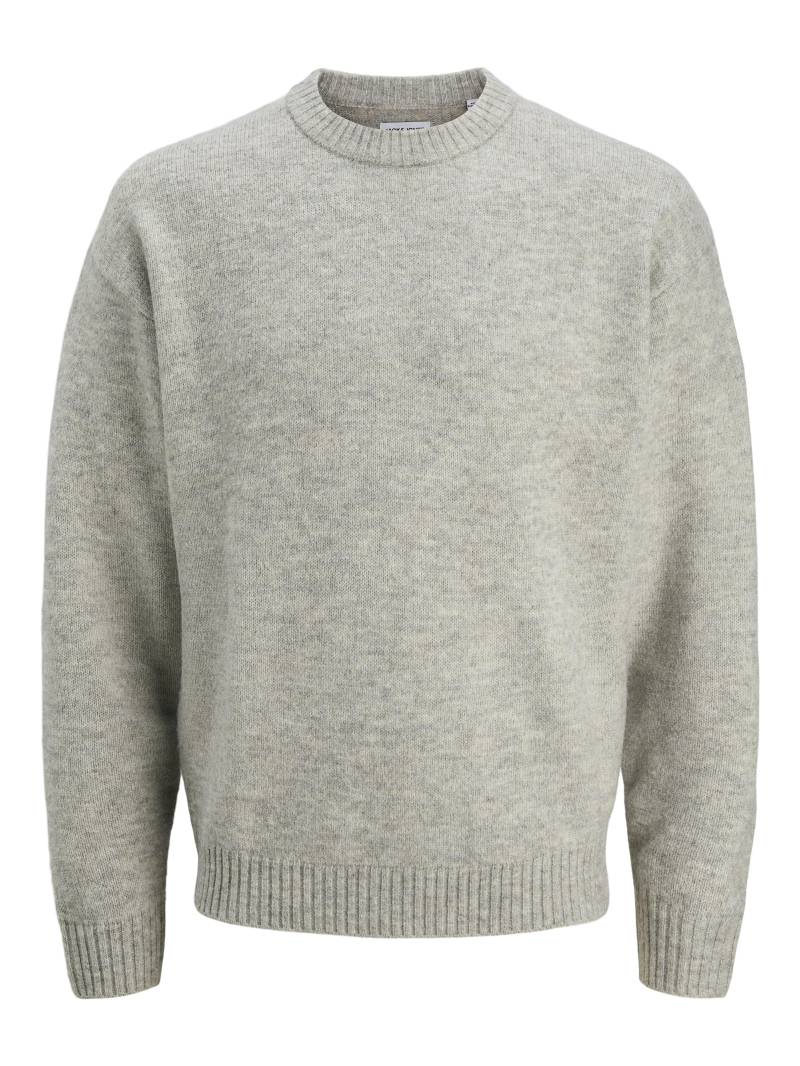 JACK&JONES - JJESOHO OLLIE KNIT CREW NECK SN light grey melange - Gr. - XXL von JACK&JONES