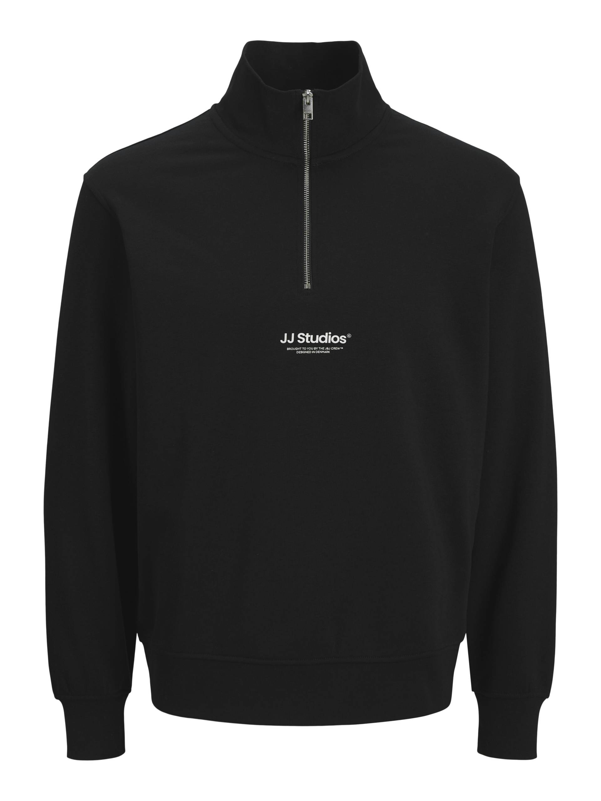 JACK&JONES - JJESOHO SWEAT QUARTER ZIP HN NOOS PLS black von JACK&JONES