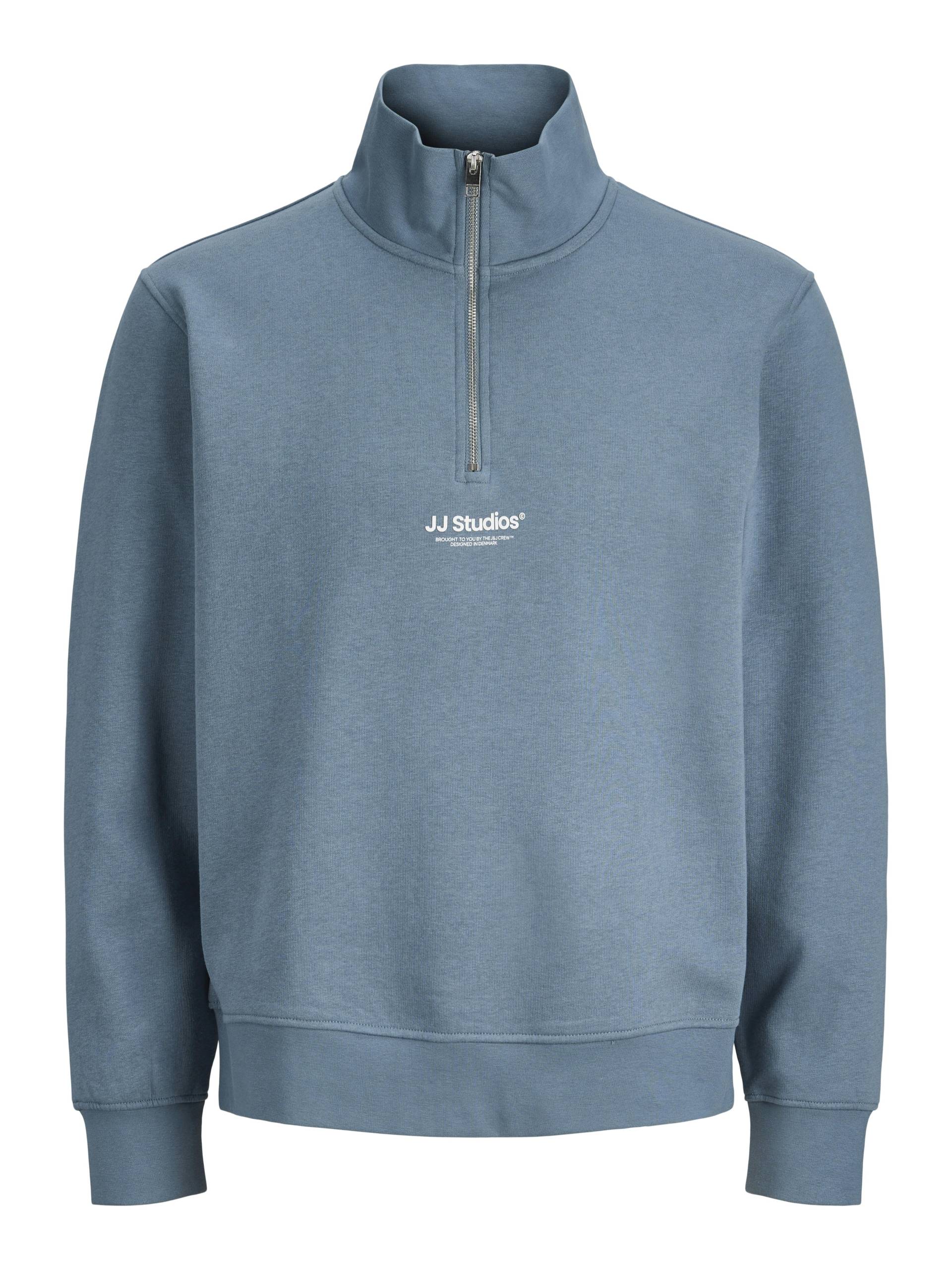 JACK&JONES - JJESOHO SWEAT QUARTER ZIP HN NOOS blue mirage - Gr. - XXL von JACK&JONES