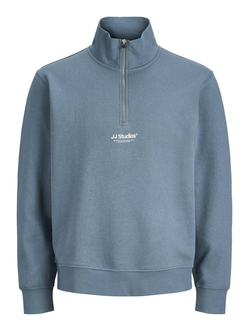 JACK&JONES - JJESOHO SWEAT QUARTER ZIP HN NOOS blue mirage - Gr. - XXL von JACK&JONES