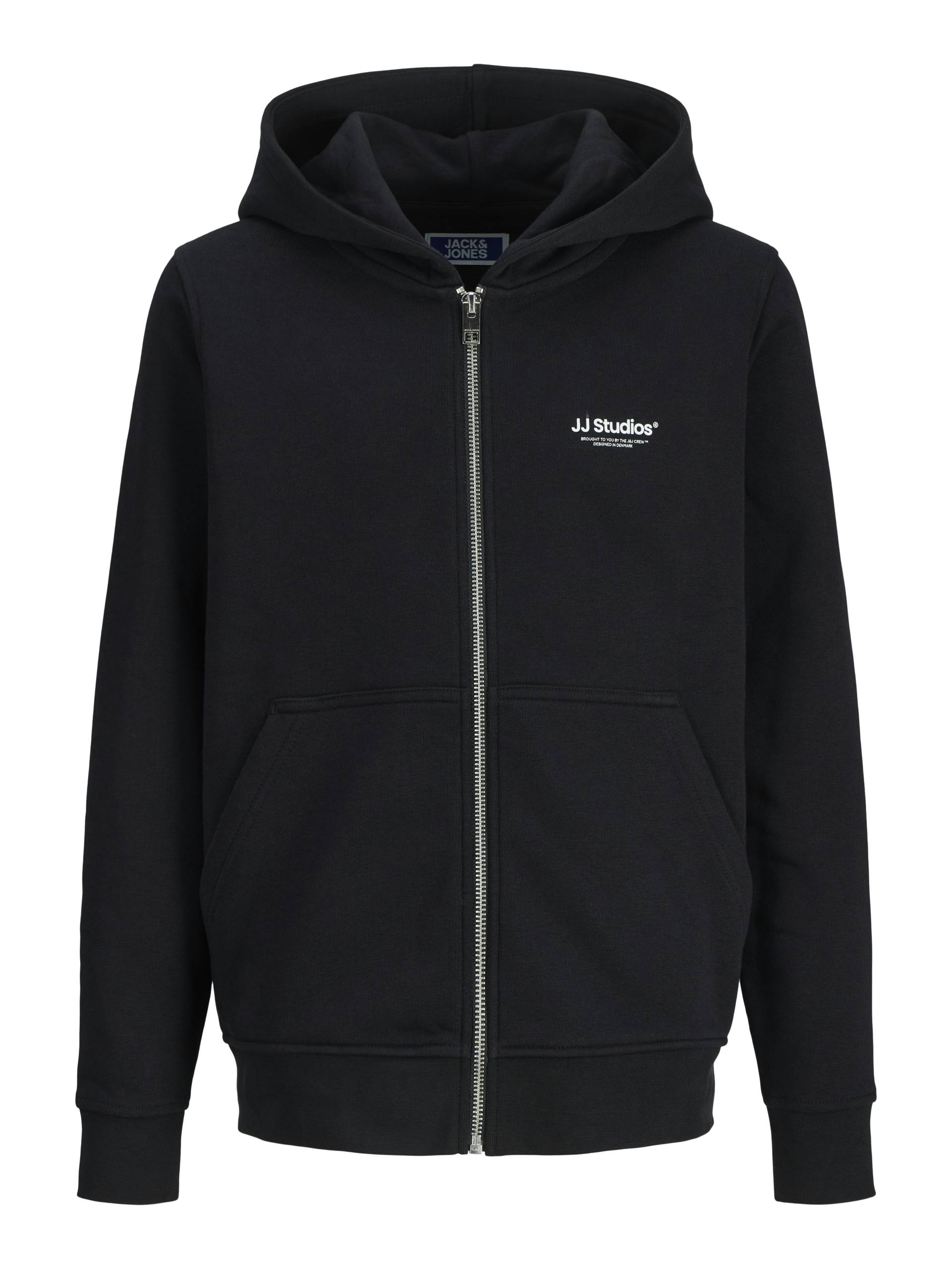 JACK&JONES - JJESOHO SWEAT ZIP HOOD NOOS JNR black - Gr. - 164 von JACK&JONES