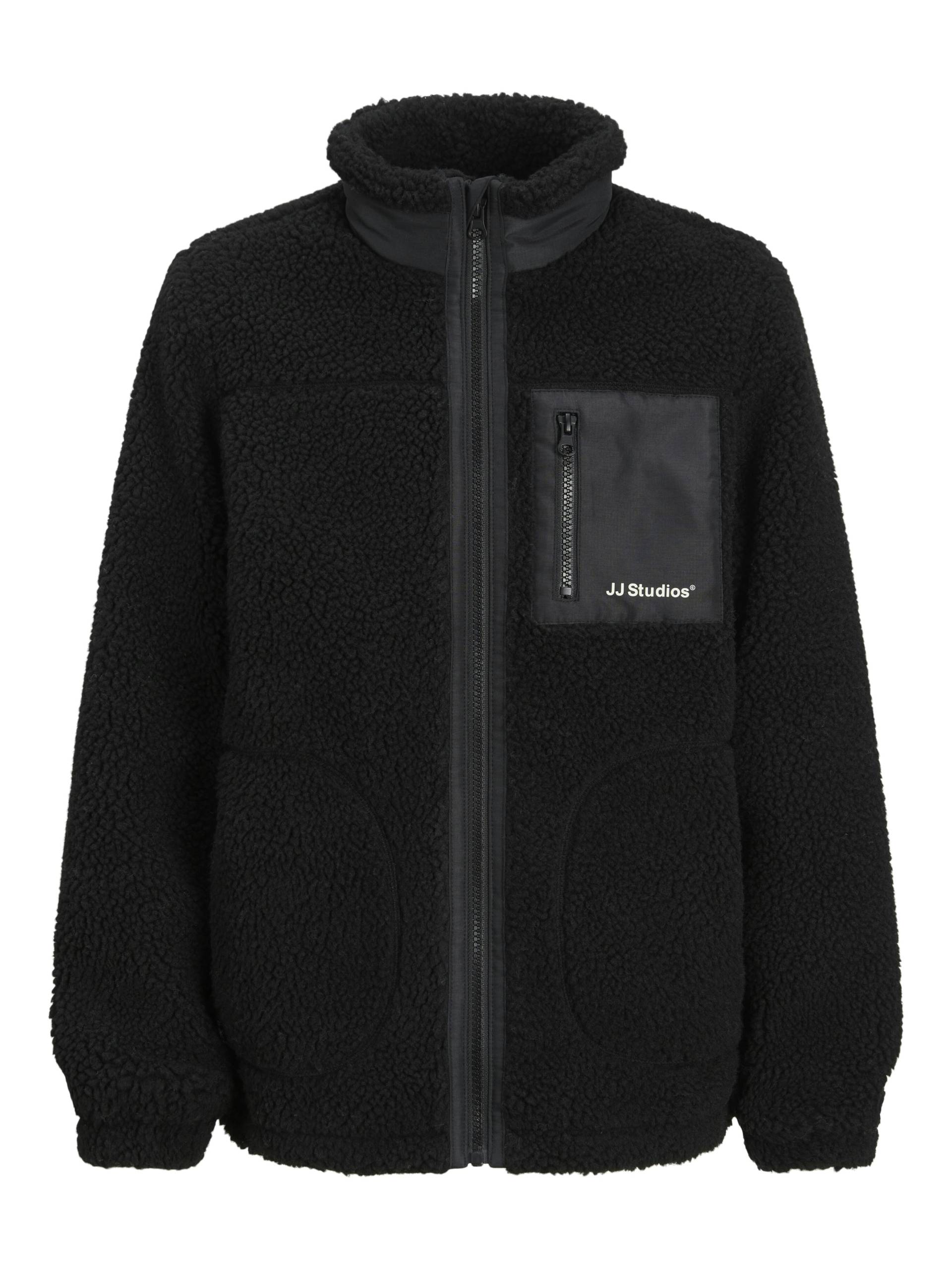 JACK&JONES - JJESOHO TEDDY JACKET SN JNR black - Gr. - 140 von JACK&JONES