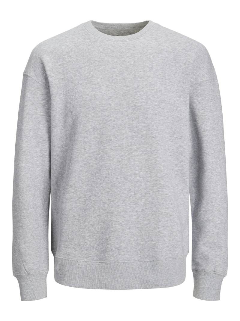 JACK&JONES - JJESTAR BASIC SWEAT CREW NECK NOOS light grey melange - Gr. - L von JACK&JONES