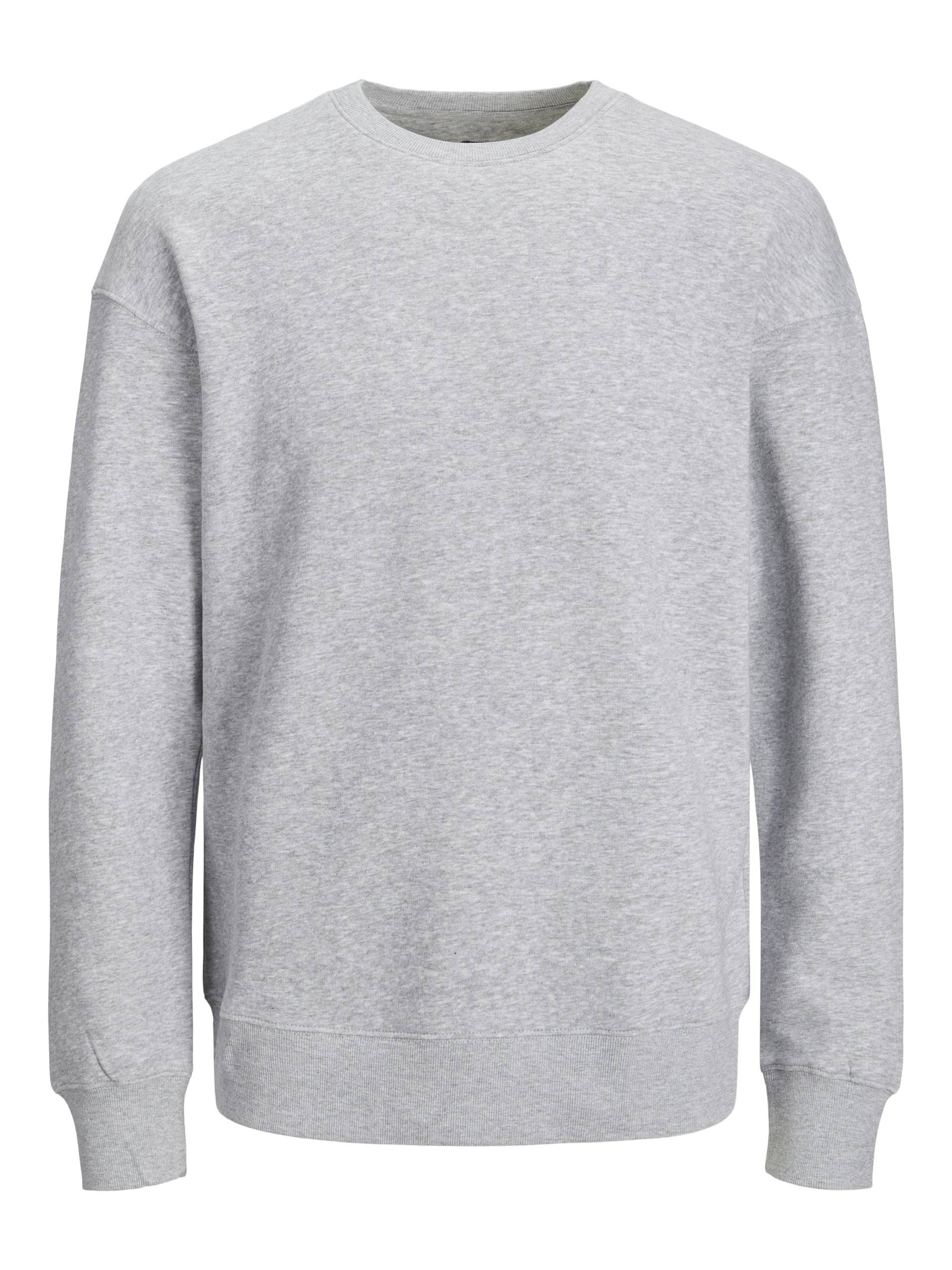 JACK&JONES - JJESTAR BASIC SWEAT CREW NECK NOOS light grey melange - Gr. - XXL von JACK&JONES