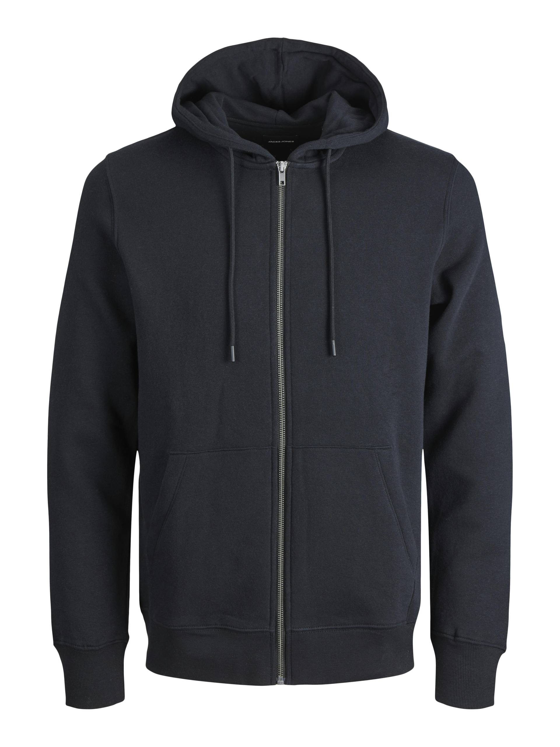 JACK&JONES - JJESTAR BASIC SWEAT ZIP HOOD NOOS black - Gr. - XL von JACK&JONES