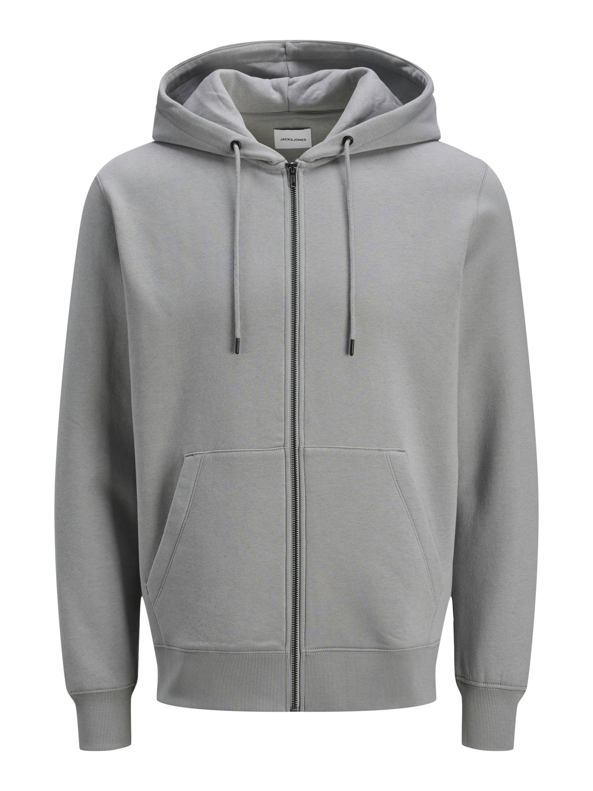 JACK&JONES - JJESTAR BASIC SWEAT ZIP HOOD NOOS ultimate grey - Gr. - S von JACK&JONES