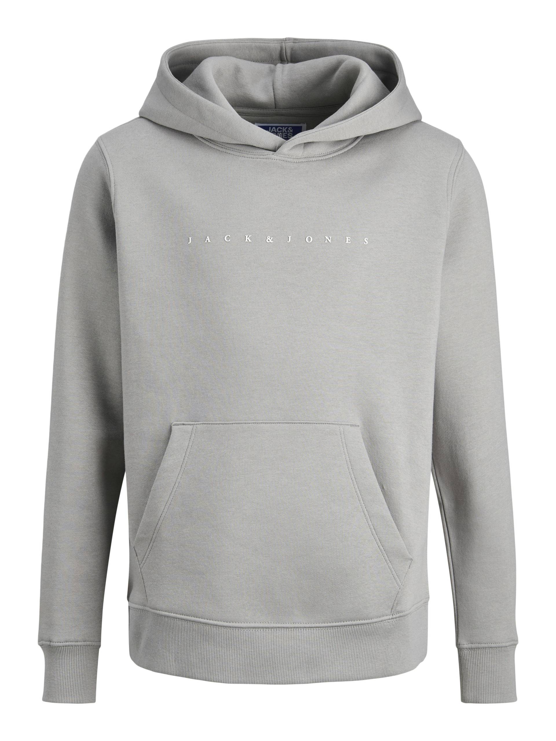 JACK&JONES - JJESTAR JJ SWEAT HOOD NOOS JNR ultimate grey - Gr. - 140 von JACK&JONES