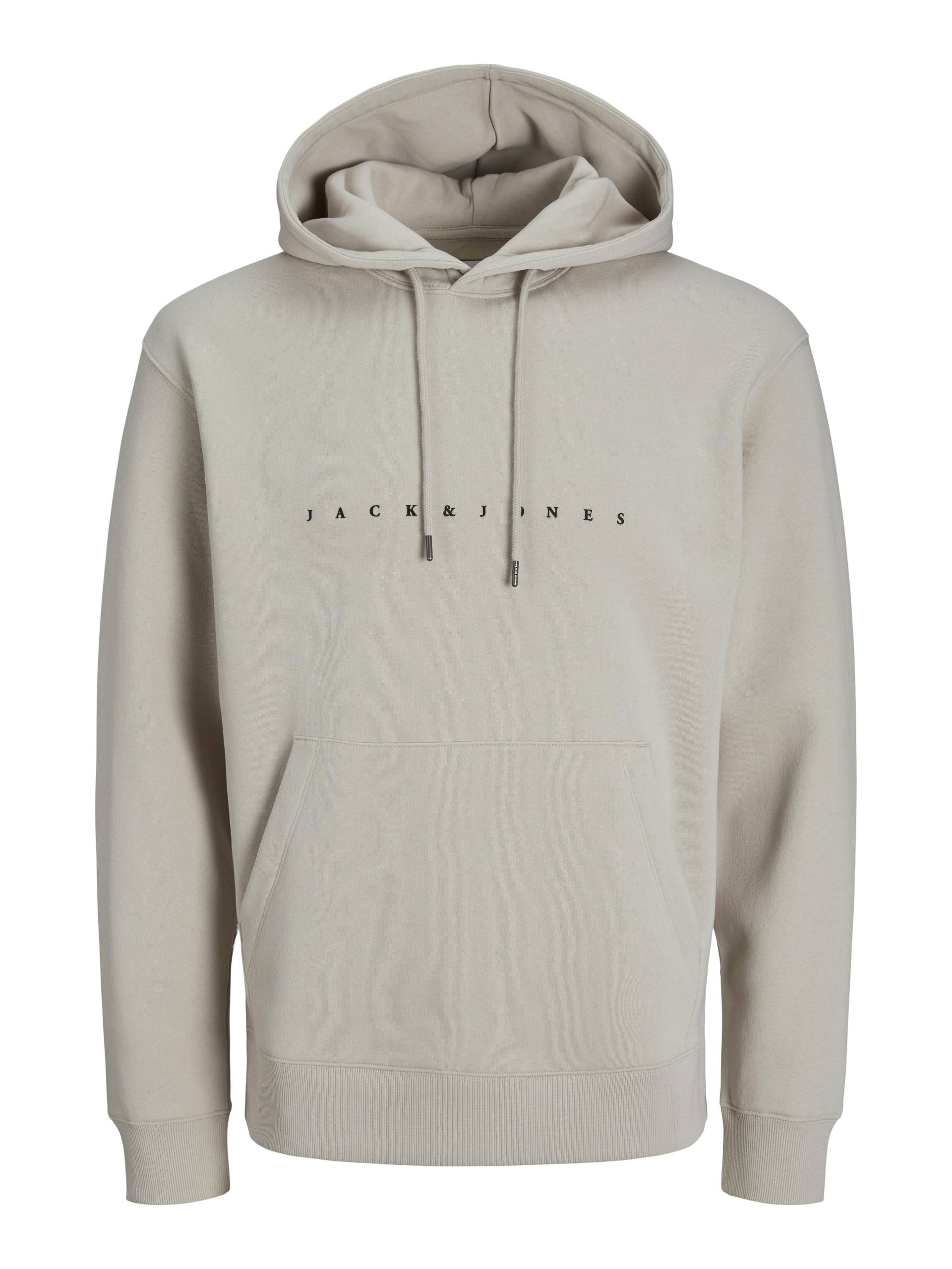 JACK&JONES - JJESTAR JJ SWEAT HOOD NOOS moonbeam - Gr. - L von JACK&JONES