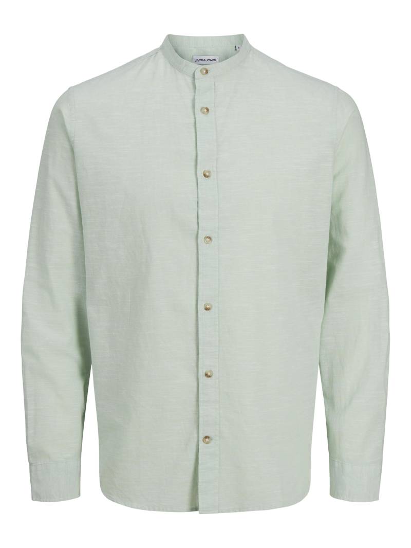 JACK&JONES - JJESUMMER BAND SHIRT LS SN iceberg green - Gr. - XXL von JACK&JONES