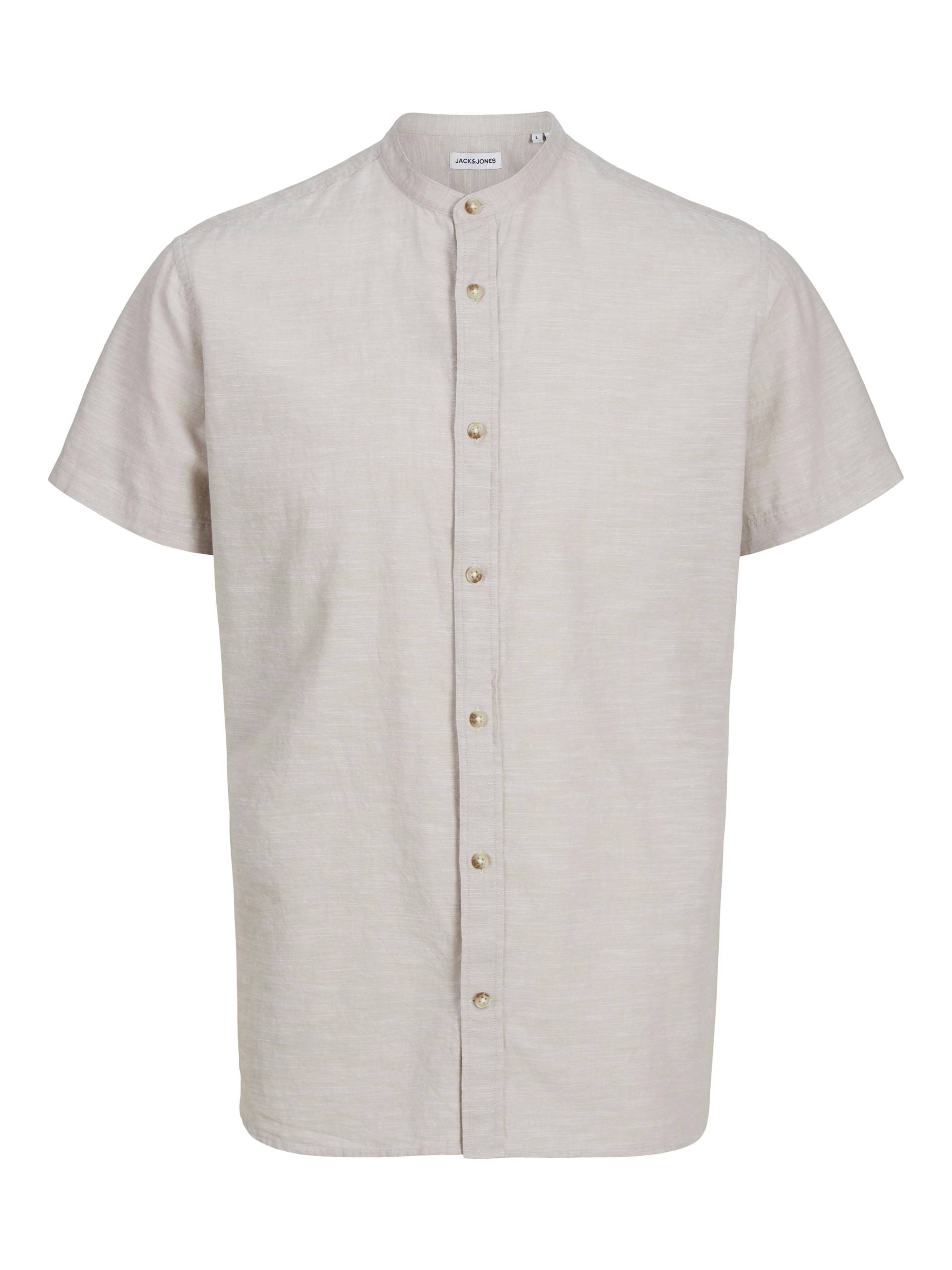 JACK&JONES - JJESUMMER BAND SHIRT SS SN crockery - Gr. - L von JACK&JONES