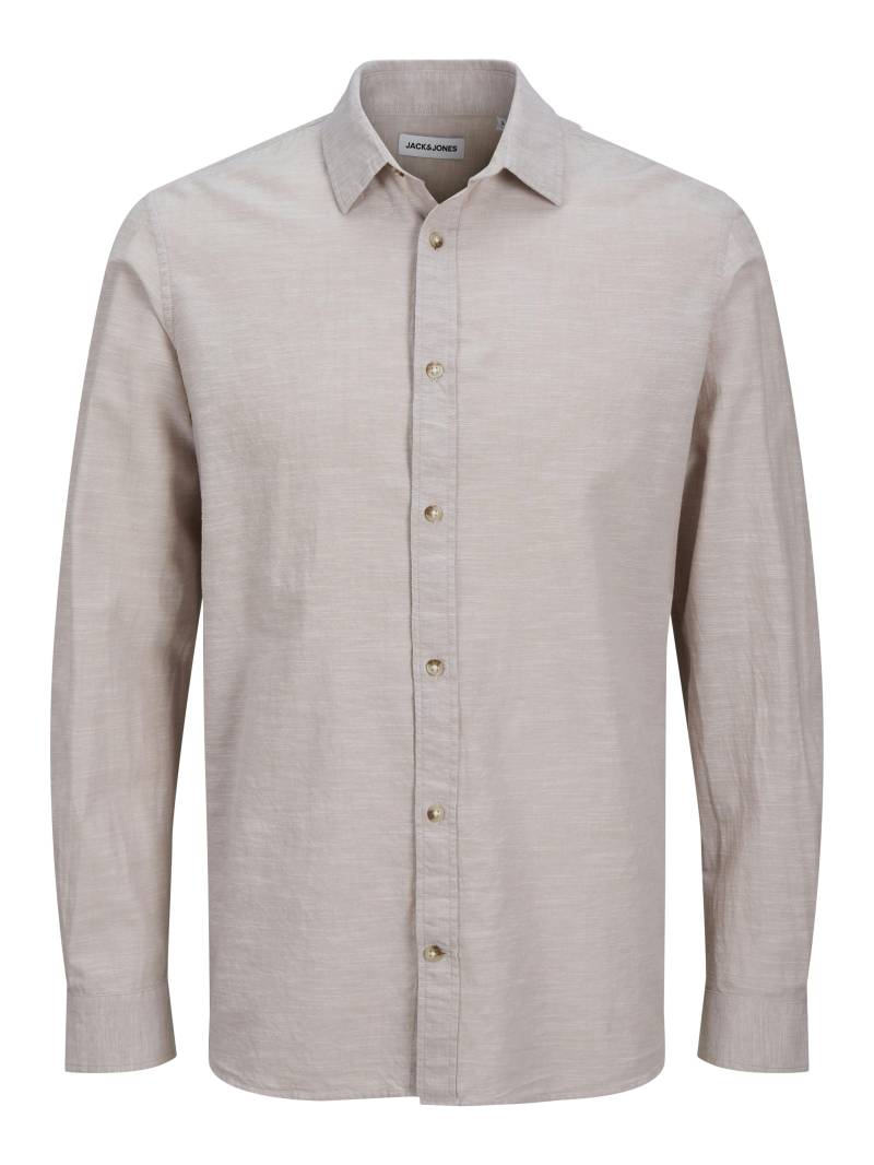 JACK&JONES - JJESUMMER SHIRT LS SN crockery - Gr. - L von JACK&JONES