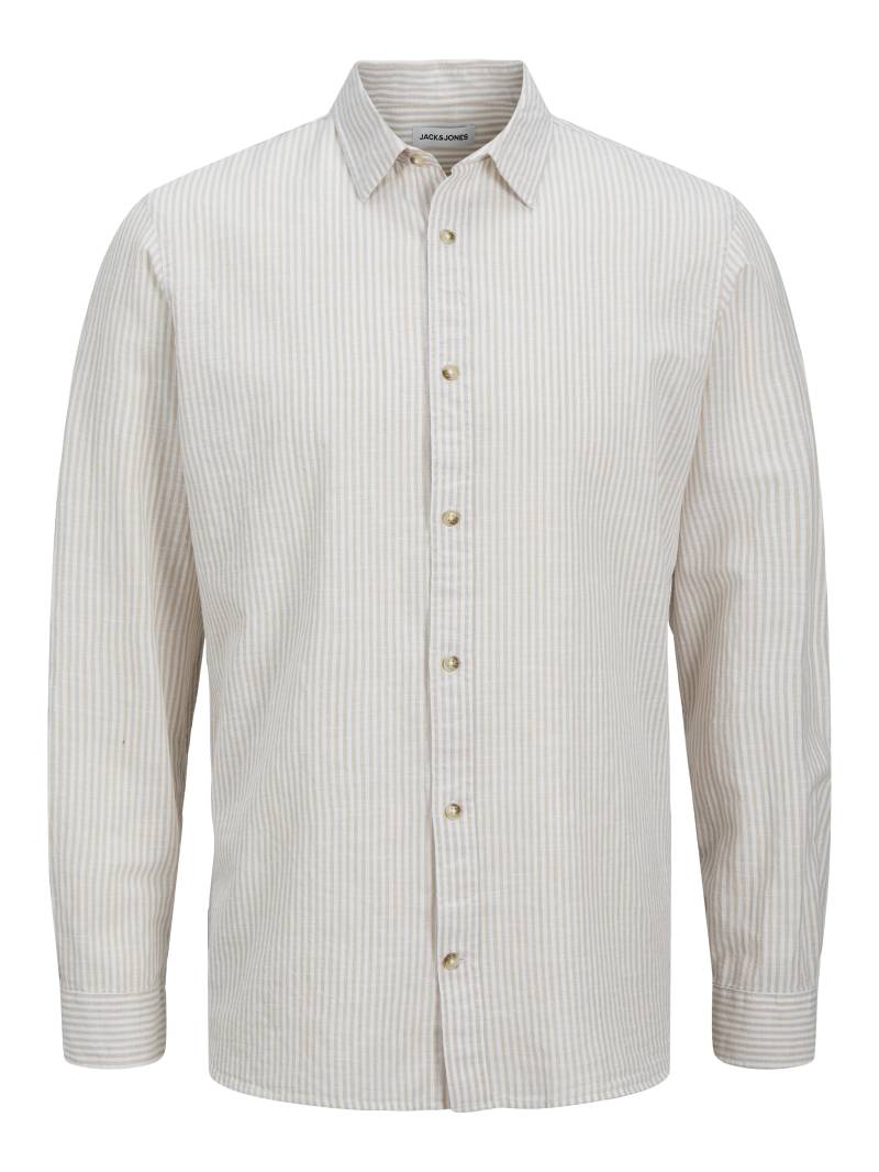 JACK&JONES - JJESUMMER SHIRT LS SN oxford tan - Gr. - XXL von JACK&JONES