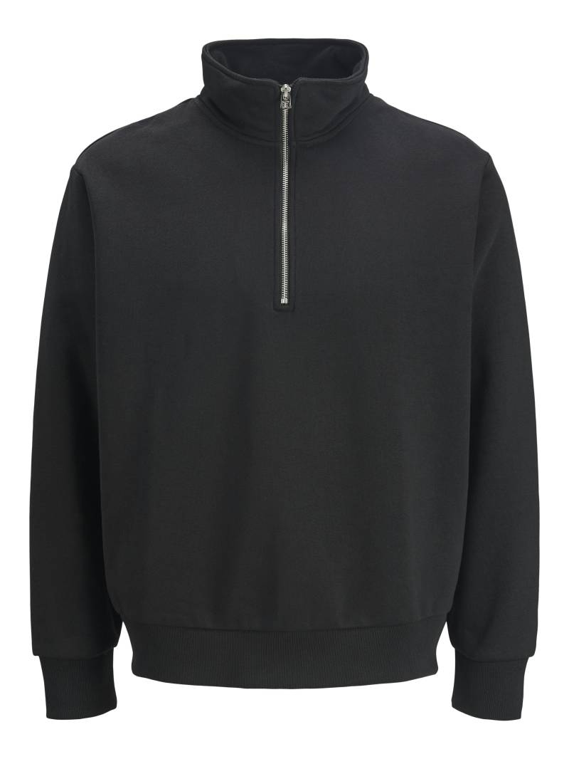 JACK&JONES - JJEURBAN EDGE SWEAT HALF ZIP NOOS black - Gr. - XL von JACK&JONES