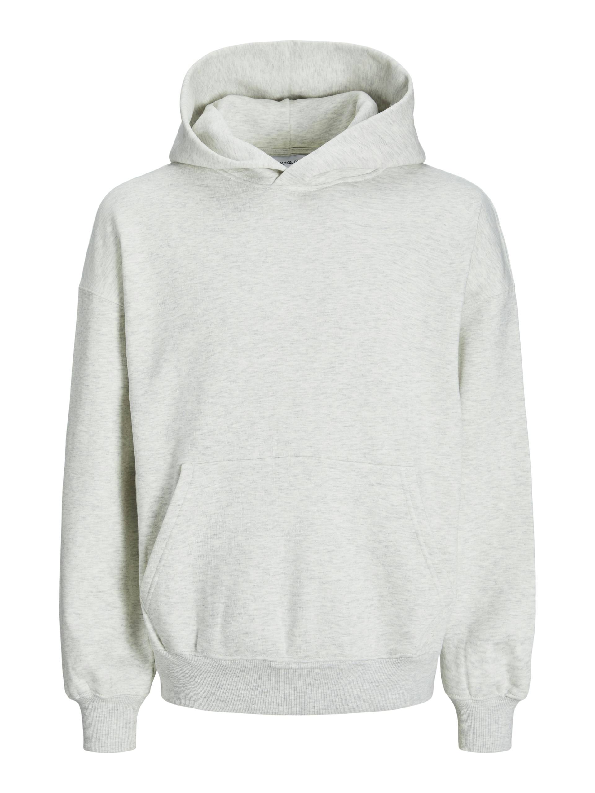 JACK&JONES - JJEURBAN EDGE SWEAT HOOD NOOS white melange - Gr. - XL von JACK&JONES