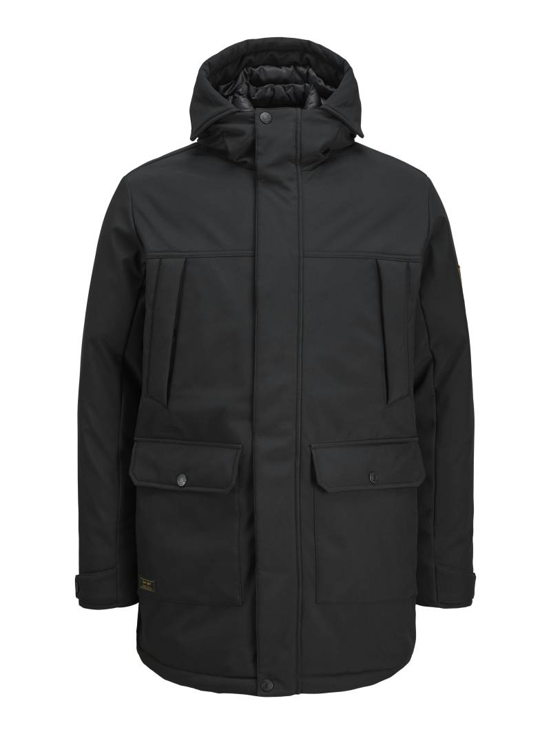 JACK&JONES - JJFINN SOFTSHELL PARKA black - Gr. - XXL von JACK&JONES
