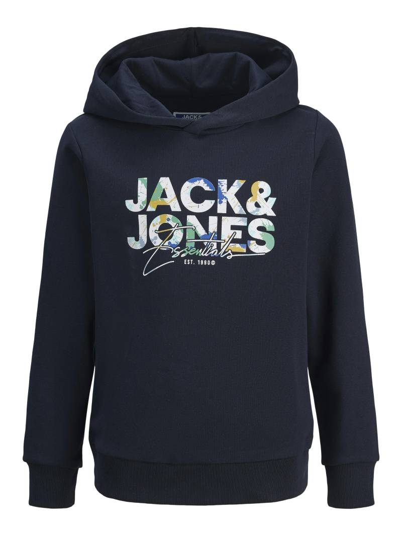JACK&JONES - JJGEPLAS SWEAT HOOD JNR sky captain - Gr. - 140 von JACK&JONES