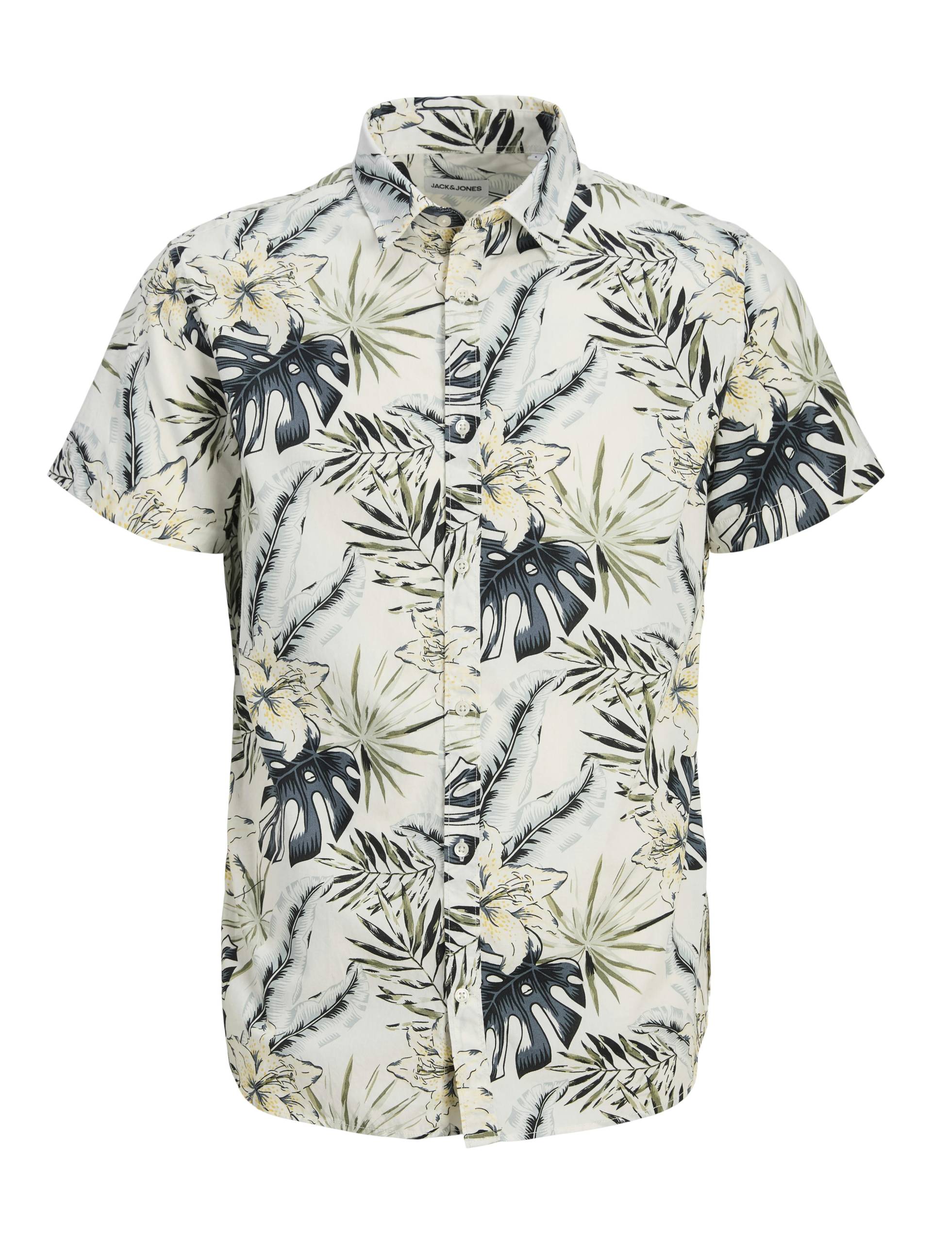 JACK&JONES - JJHAWAII AOP SHIRT SS JNR cloud dancer - Gr. - 152 von JACK&JONES