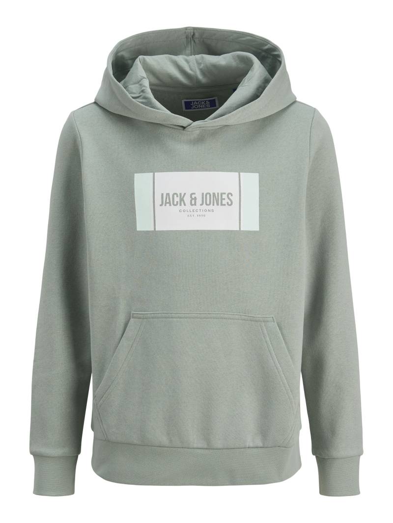 JACK&JONES - JJHAYATO SWEAT HOOD JNR iceberg green - Gr. - 164 von JACK&JONES