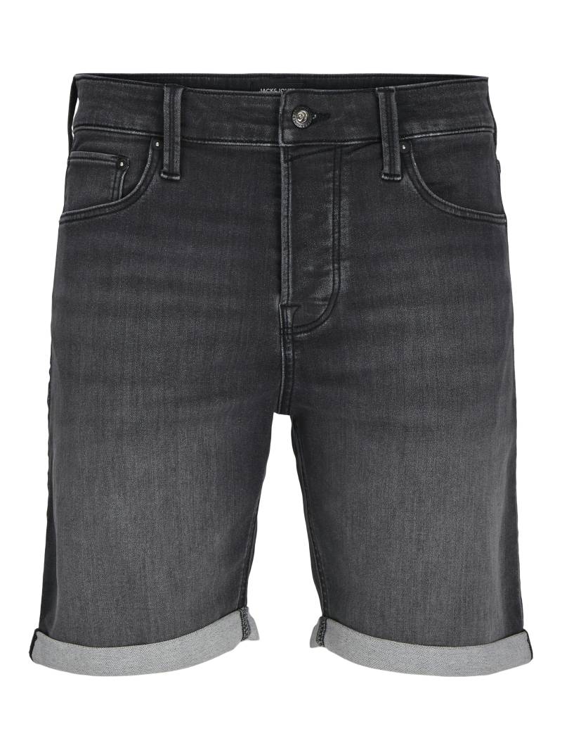 JACK&JONES - JJIRICK JJICON I.K. SHORTS GE 062 SN black denim - Gr. - XL von JACK&JONES