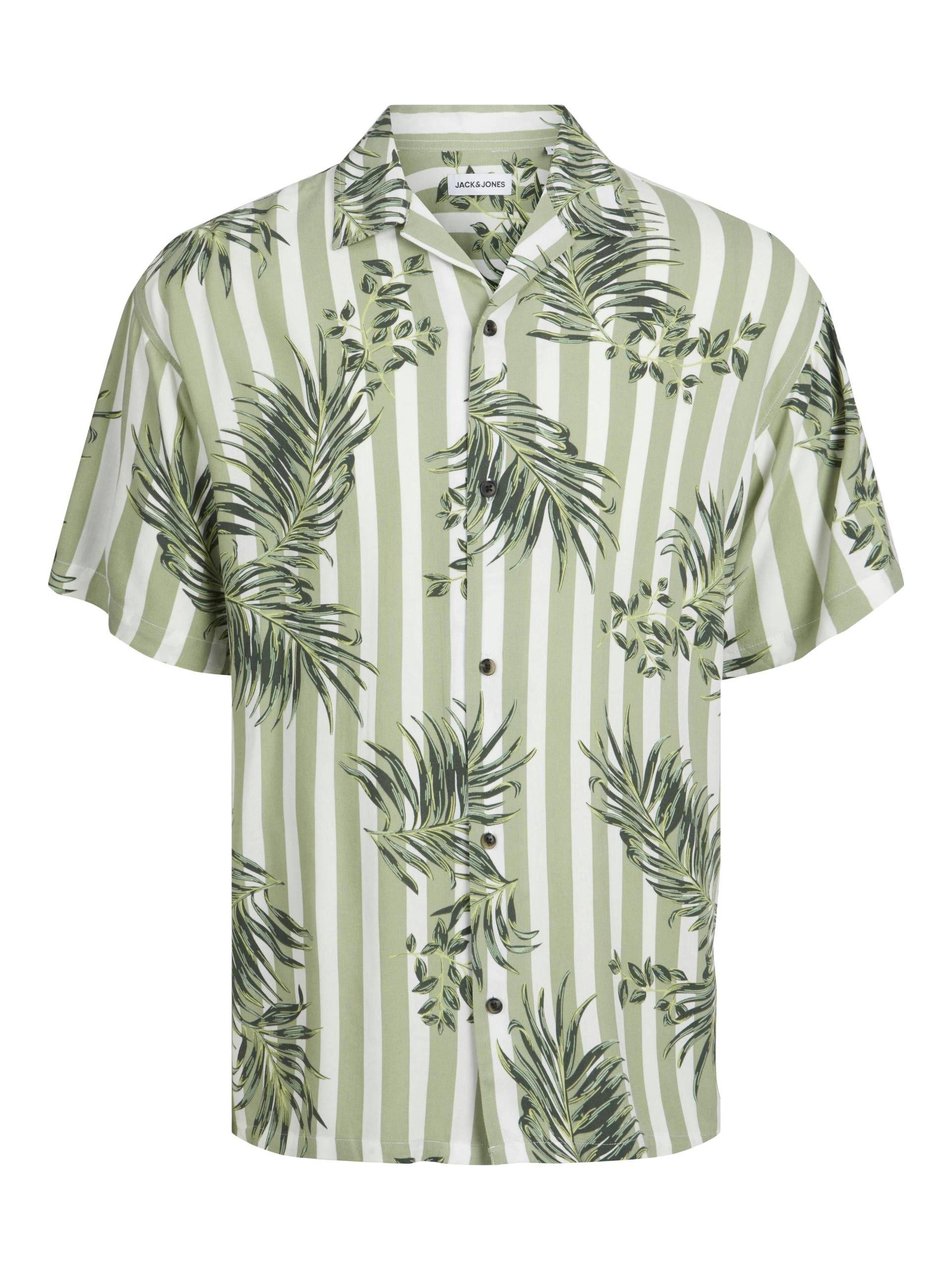 JACK&JONES - JJJEFF RESORT AOP SHIRT SS JNR oil green - Gr. - 176 von JACK&JONES