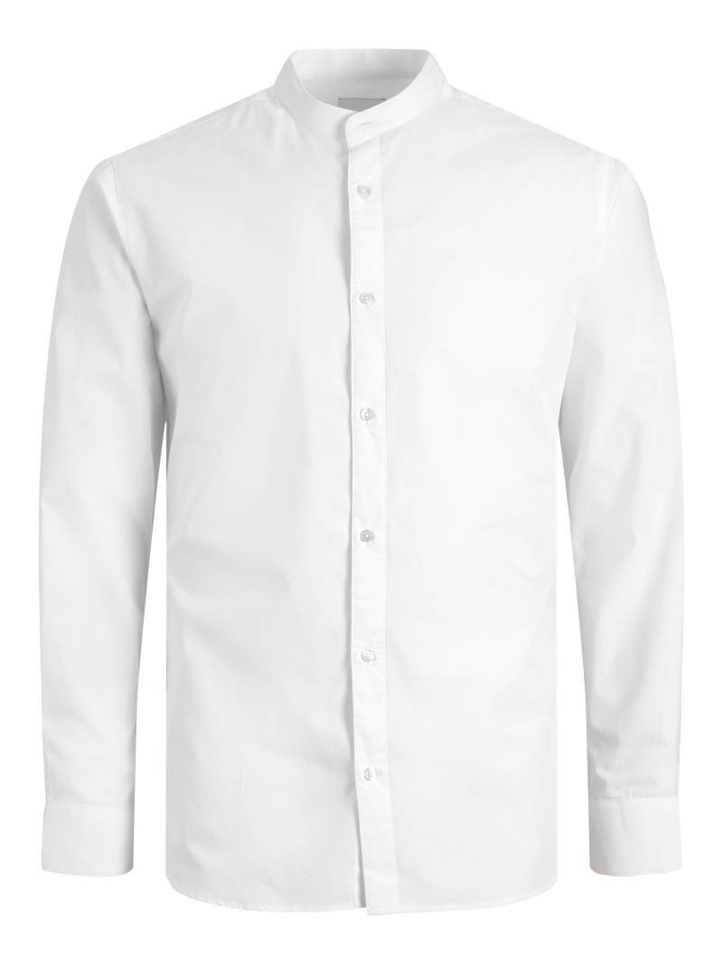 JACK&JONES - JJJOE SHIRT LS PLAIN MAO white - Gr. - S von JACK&JONES