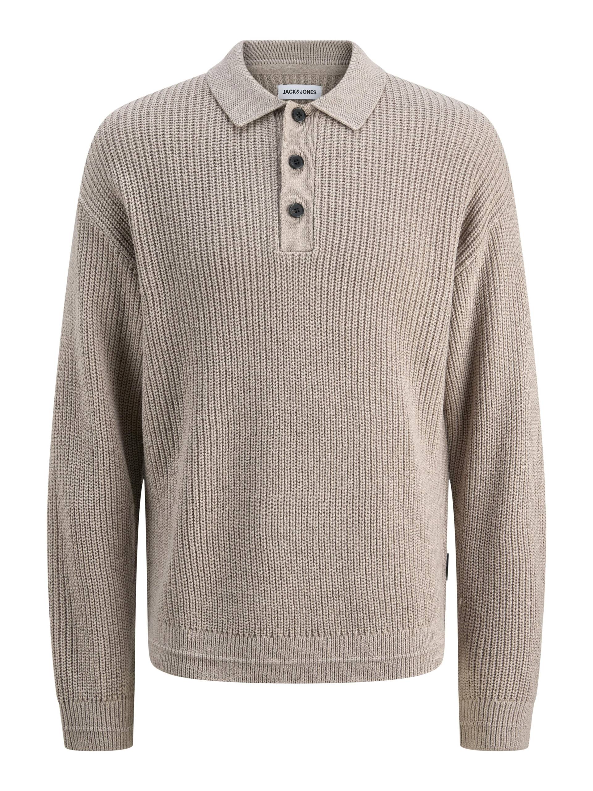 JACK&JONES - JJKAITO KNIT POLO BF - Gr. - M von JACK&JONES