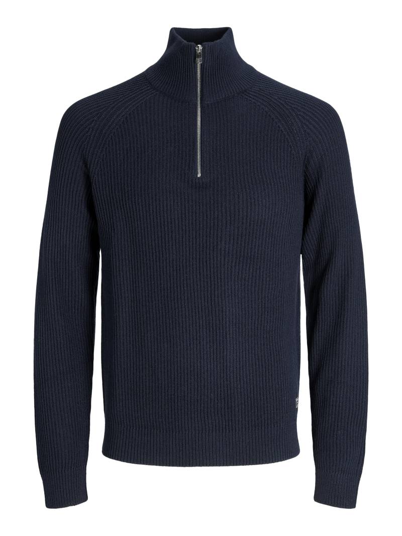 JACK&JONES - JJPANNEL KNIT HALF ZIP AW25 sky captain - Gr. - M von JACK&JONES